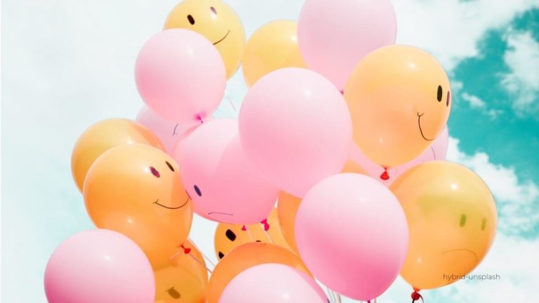 Positive Emotionen - Luftballons steigen auf