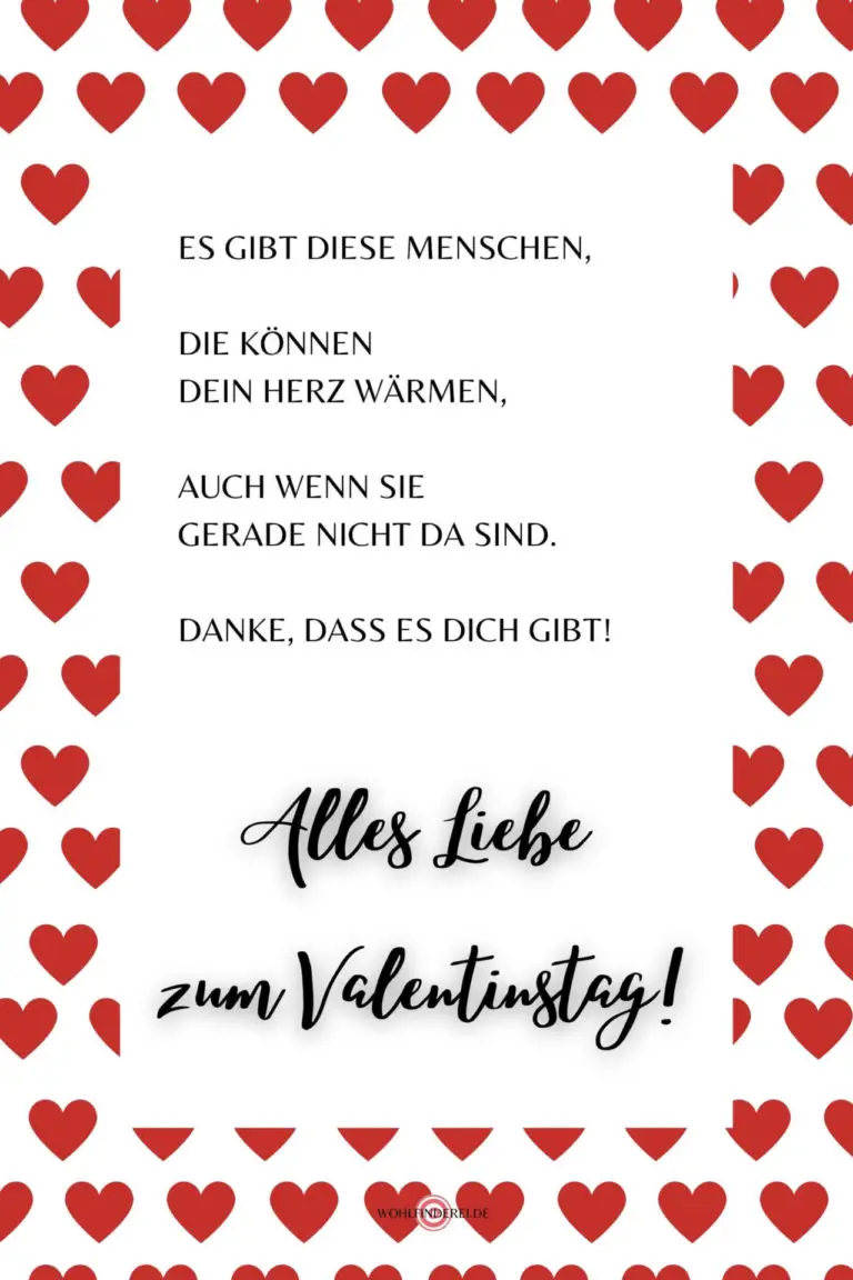 Liebe Sprüche & Grüße zum Valentinstag 2023 Wohlfinderei