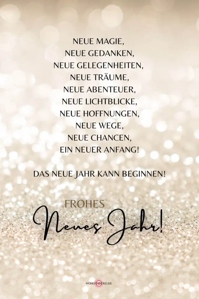Neujahrswünsche Sprüche, Grüße und Bilder für Silvester 2024!